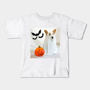 Corgi on Halloween Kids T-Shirt